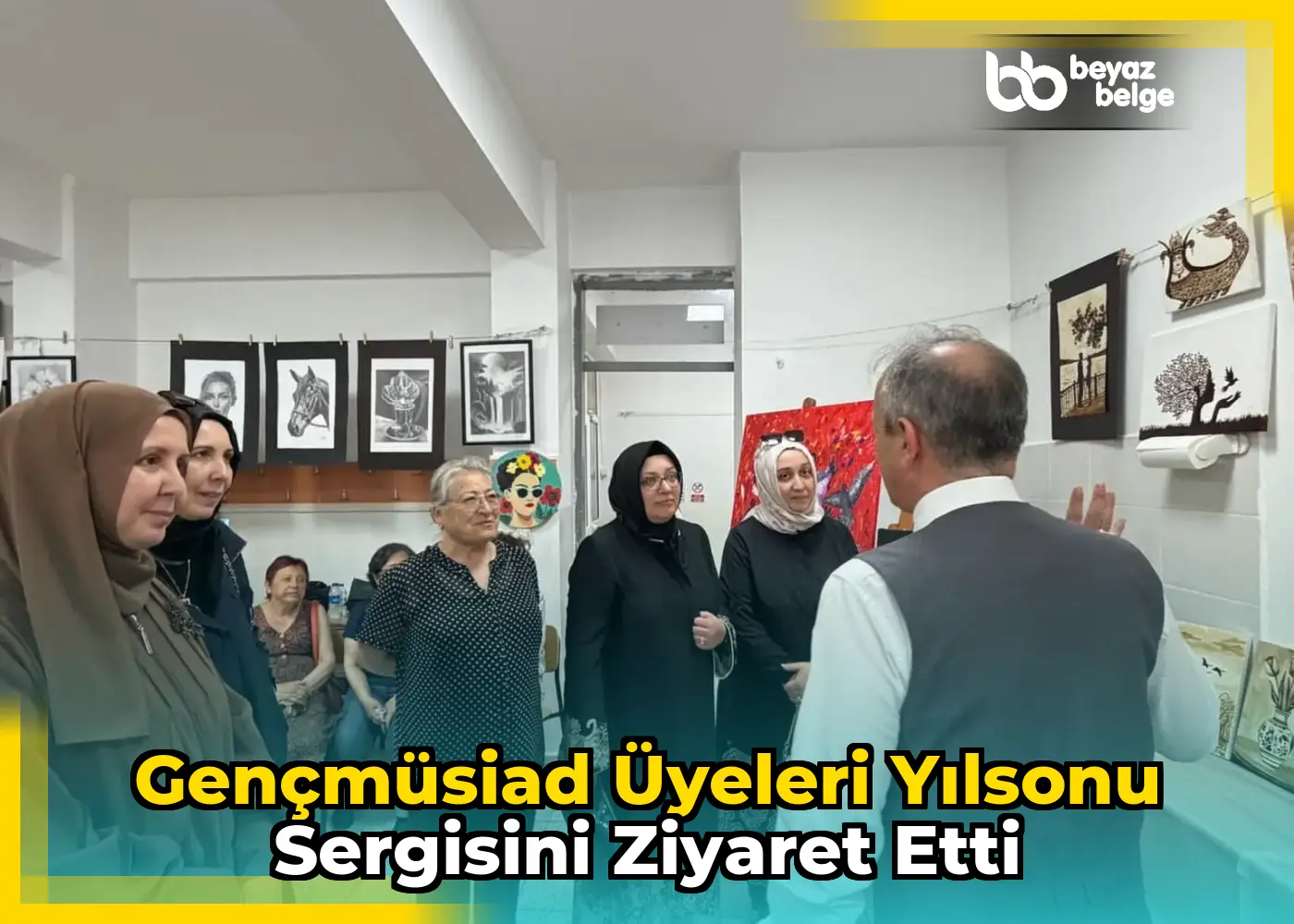 GençMüsiad Üyeleri Yılsonu Sergisini Ziyaret Etti