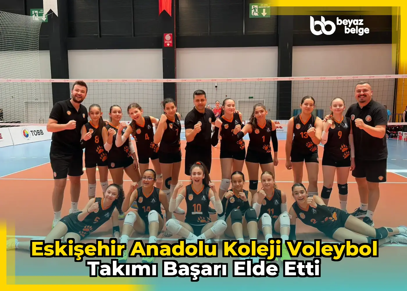 Eskişehir Anadolu Koleji Voleybol Takımı Başarı Elde Etti