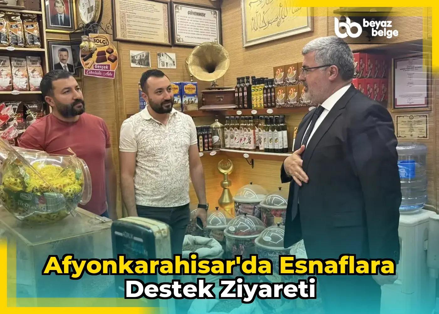 Afyonkarahisar'da esnaflara destek ziyareti