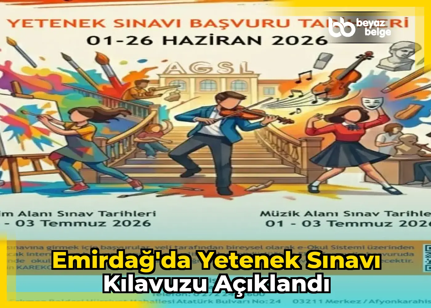 Emirdağ'da Yetenek Sınavı Kılavuzu Açıklandı