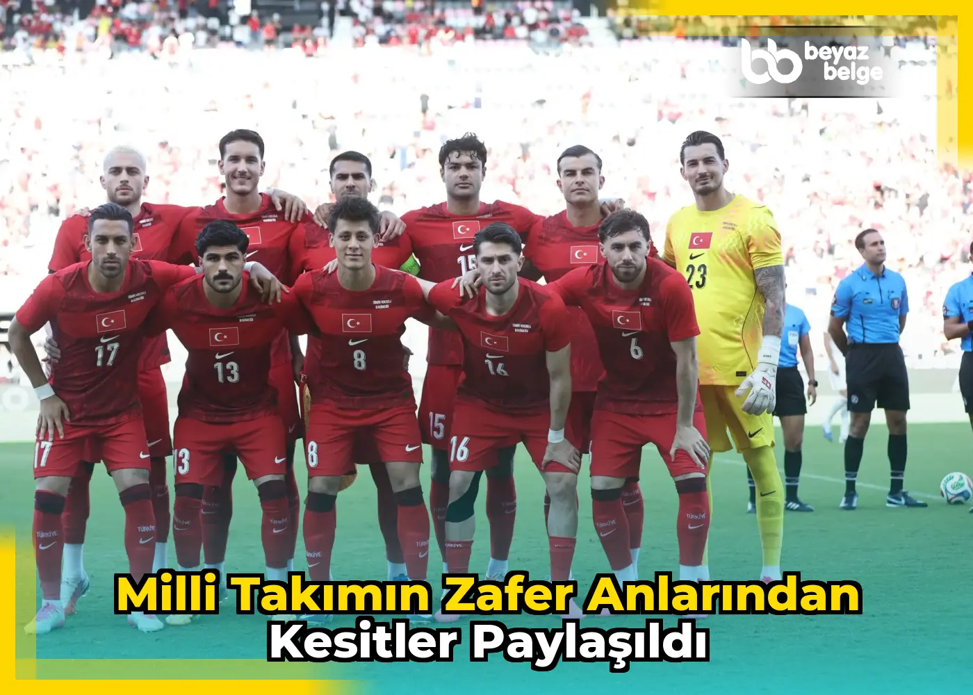 Milli takımın zafer anlarından kesitler paylaşıldı
