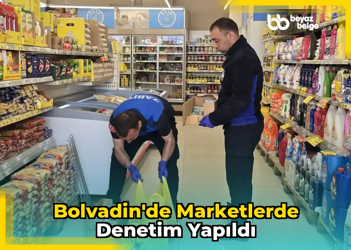 Bolvadin'de Marketlerde Denetim Yapıldı