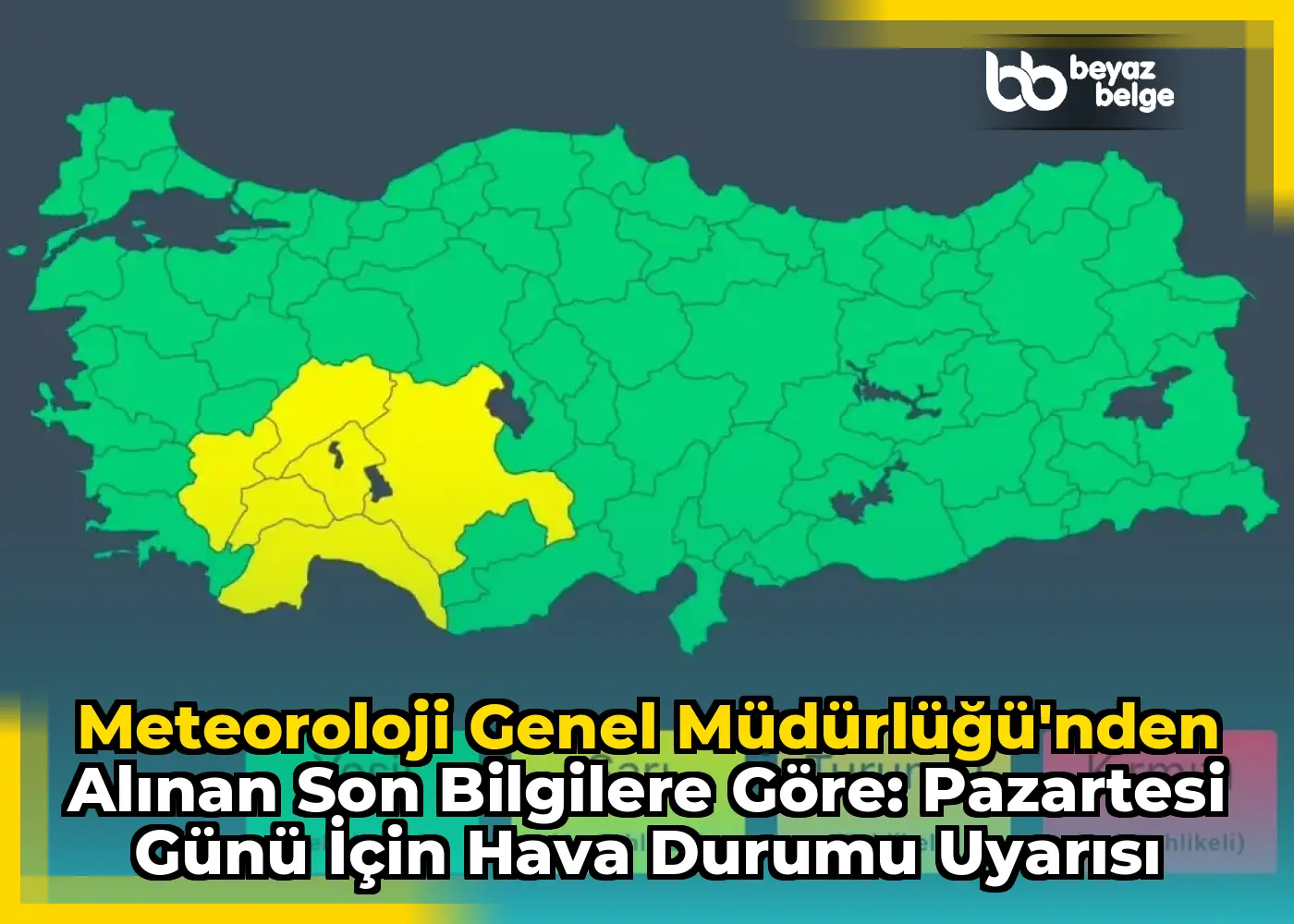 Meteoroloji Genel Müdürlüğü'nden Alınan Son Bilgilere Göre: Pazartesi Günü İçin Hava Durumu Uyarısı