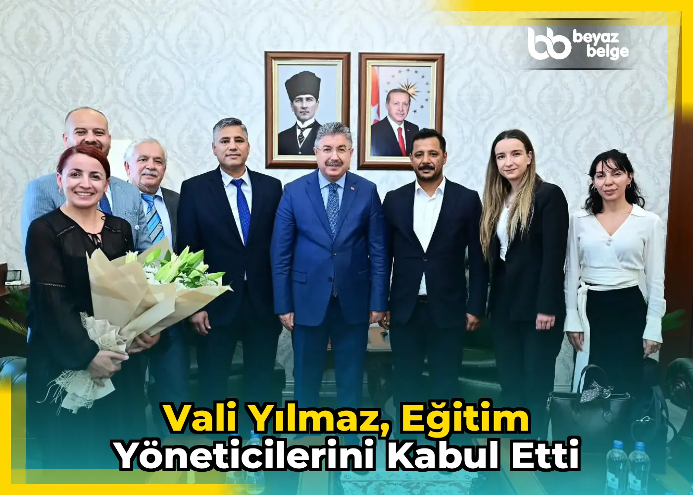 Vali Yılmaz, eğitim yöneticilerini kabul etti