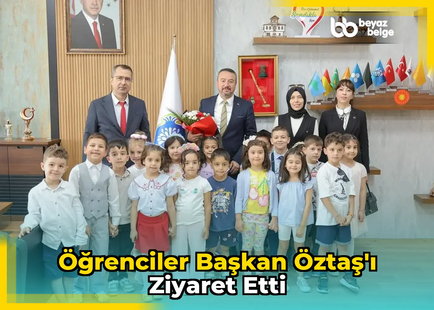 Öğrenciler Başkan Öztaş'ı Ziyaret Etti