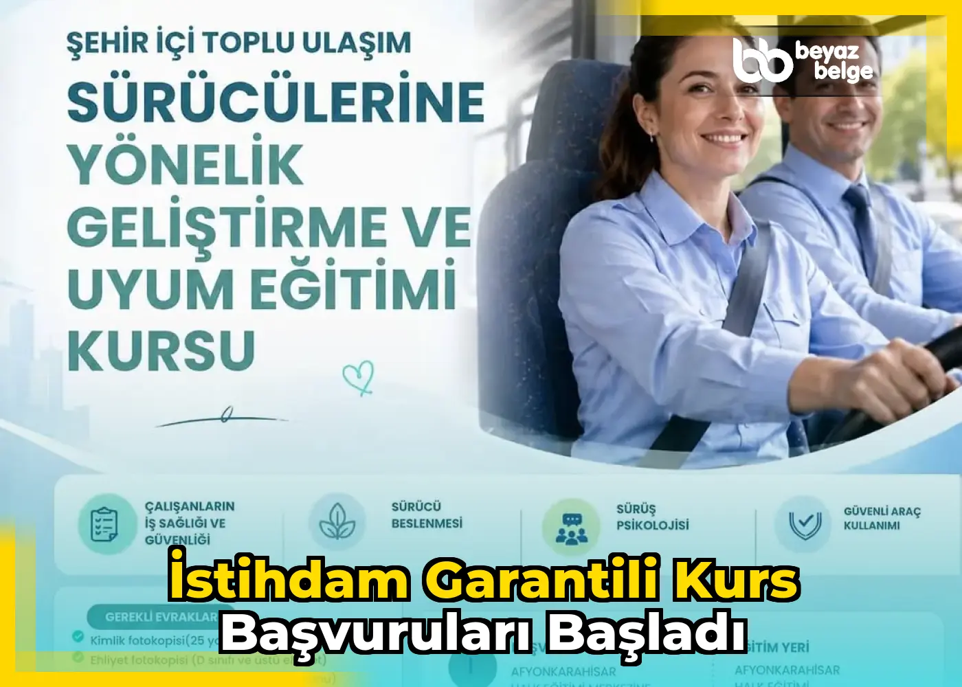 İstihdam Garantili Kurs Başvuruları Başladı