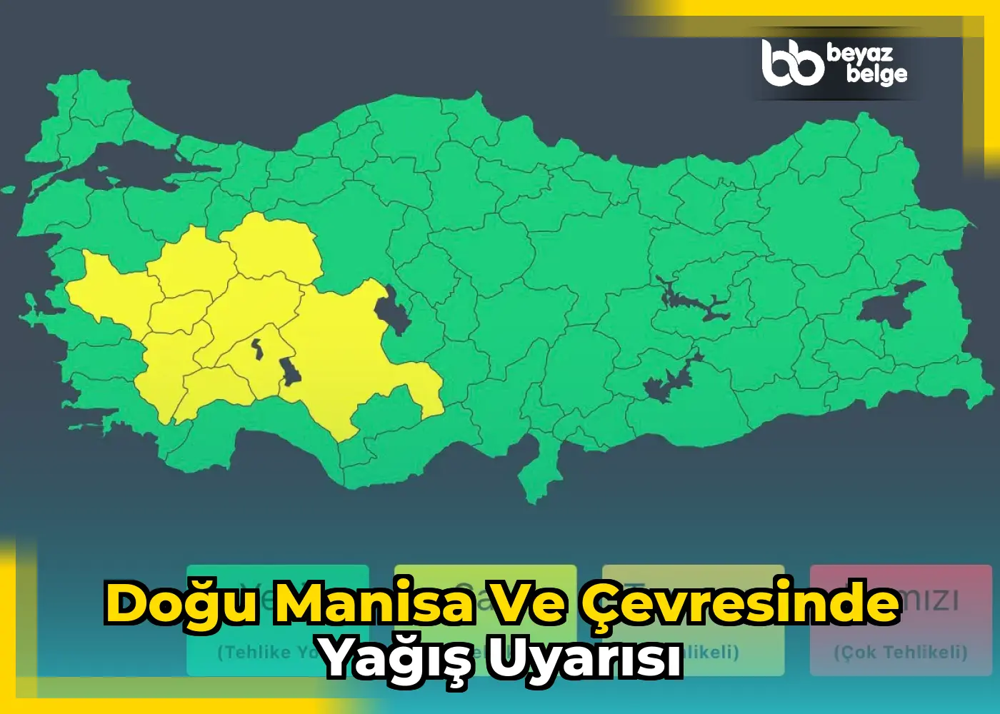 Doğu Manisa ve çevresinde yağış uyarısı