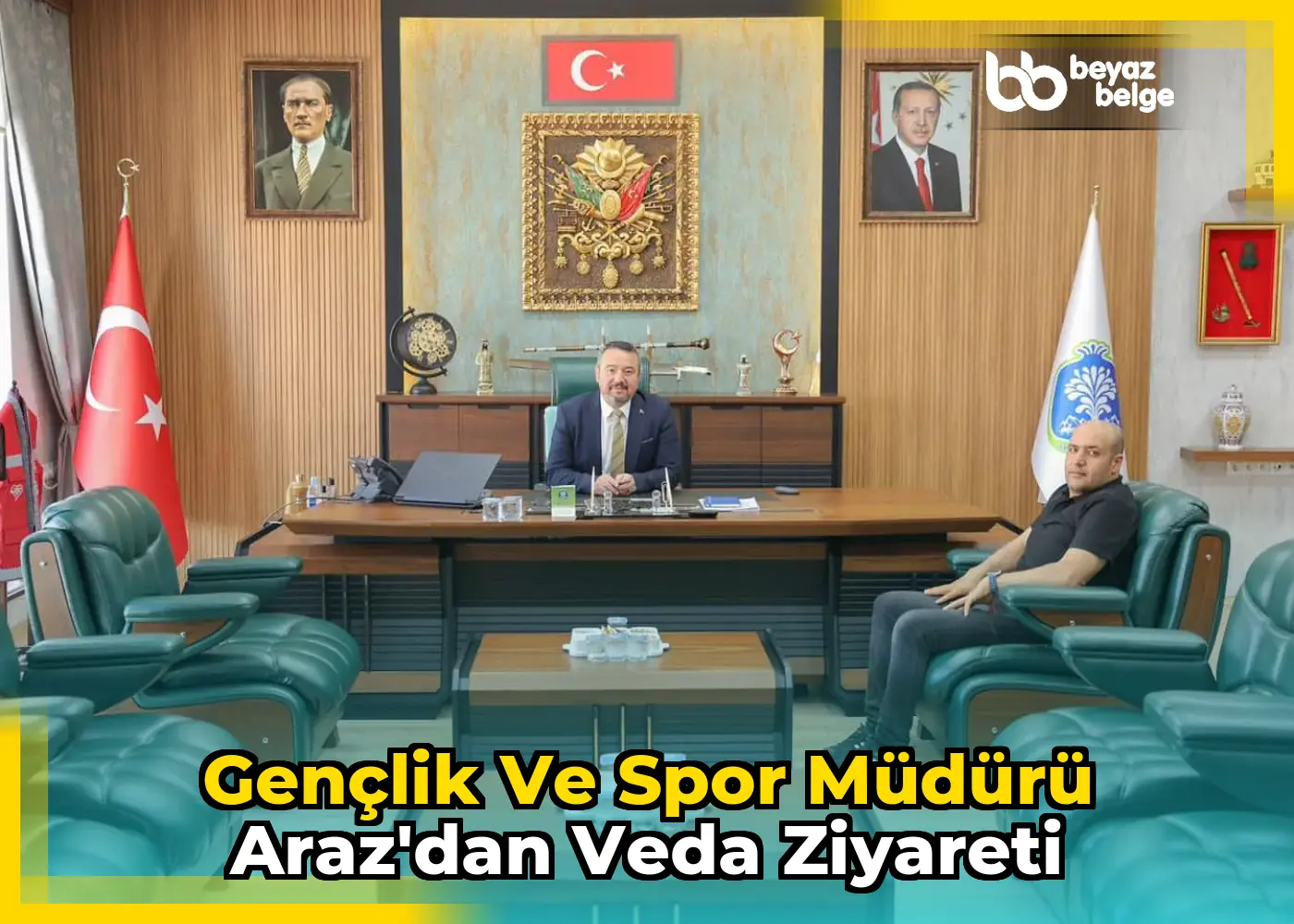 Gençlik ve Spor Müdürü Araz'dan veda ziyareti