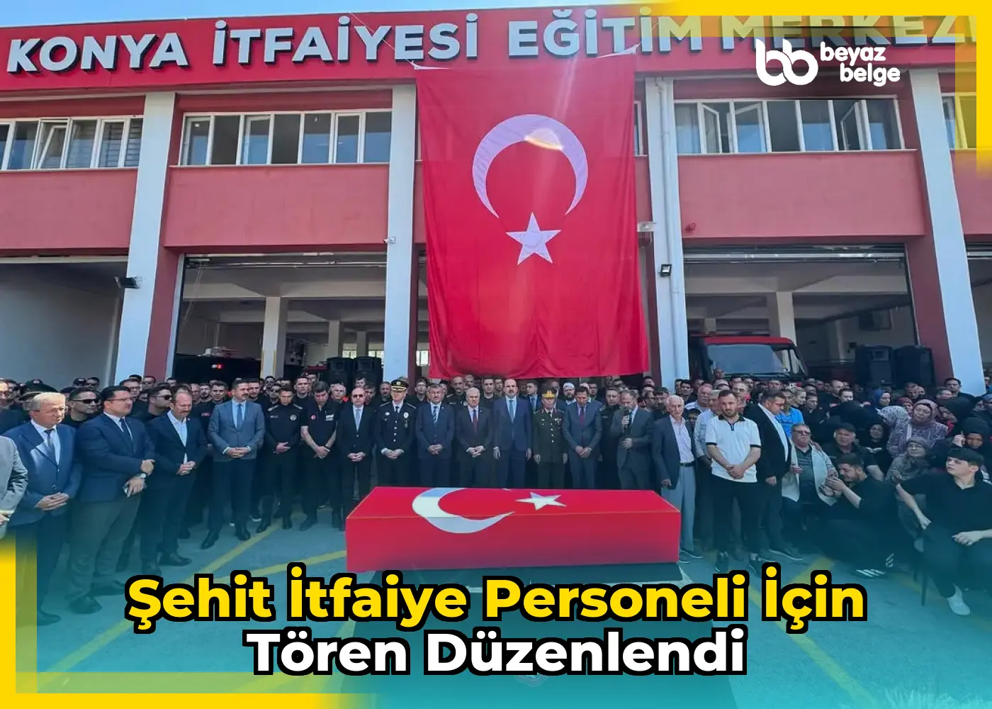Şehit İtfaiye Personeli İçin Tören Düzenlendi