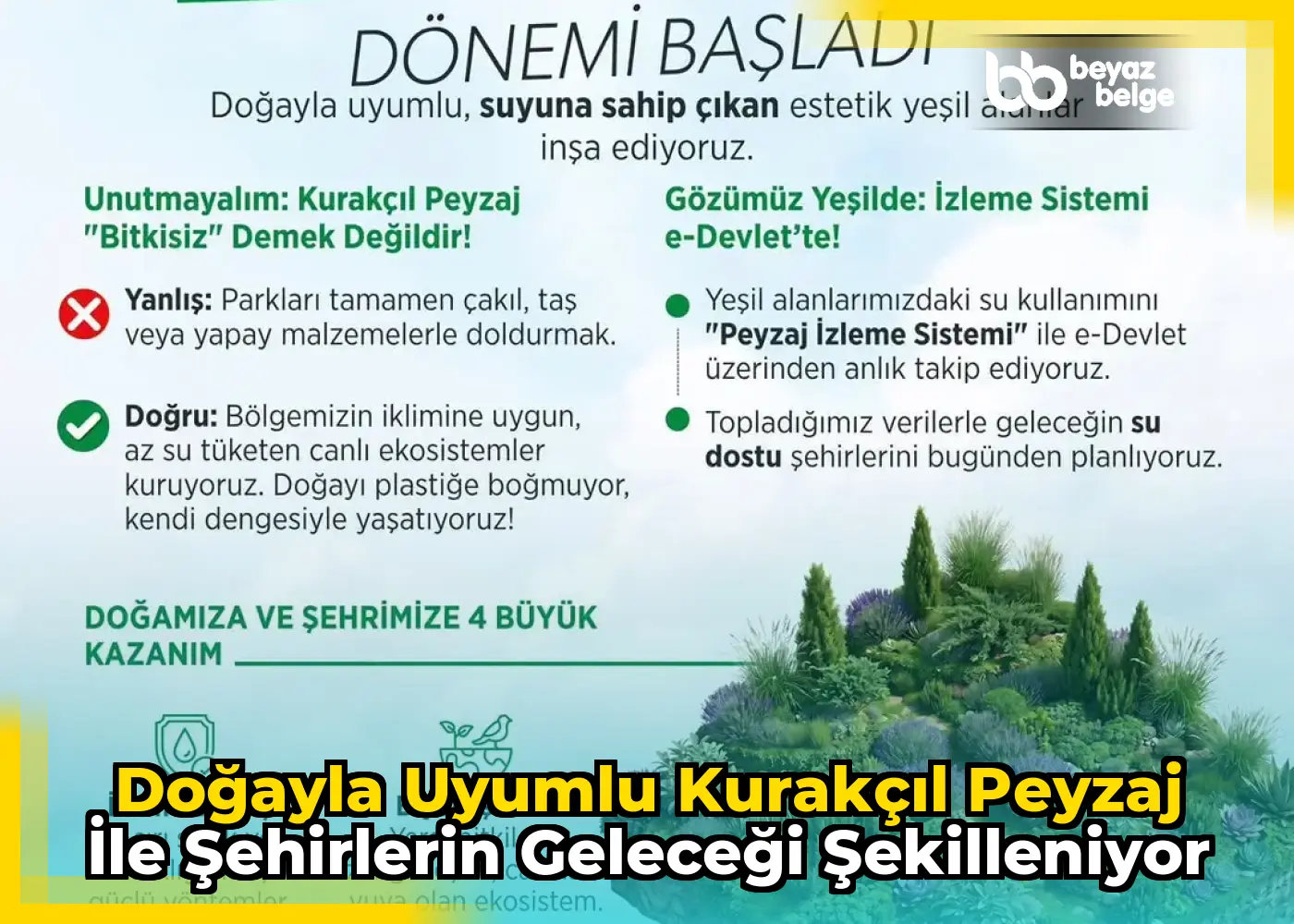 Doğayla Uyumlu Kurakçıl Peyzaj ile Şehirlerin Geleceği Şekilleniyor