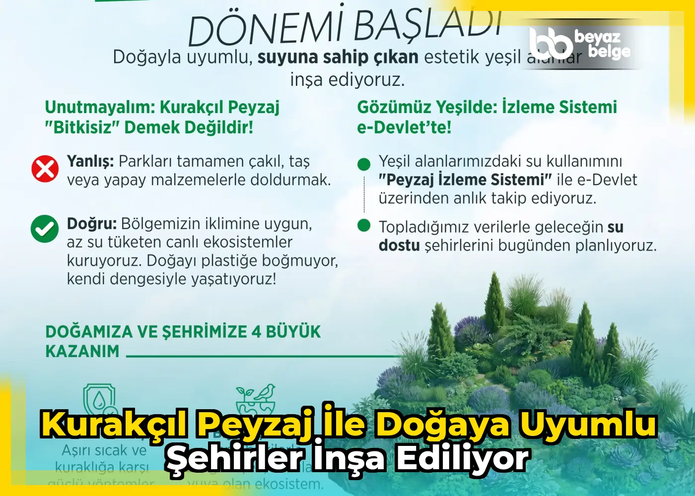 Kurakçıl Peyzaj ile doğaya uyumlu şehirler inşa ediliyor