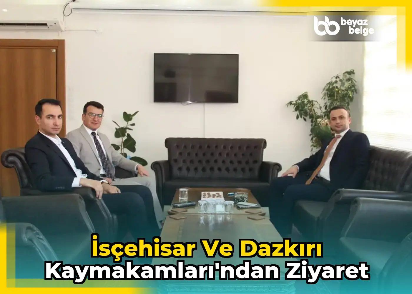 İsçehisar ve Dazkırı Kaymakamları'ndan Ziyaret