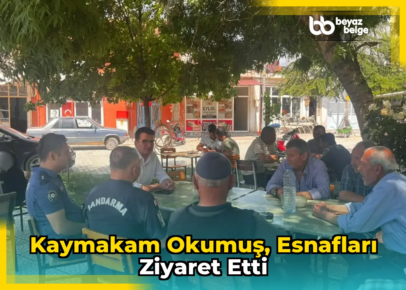 Kaymakam Okumuş, esnafları ziyaret etti