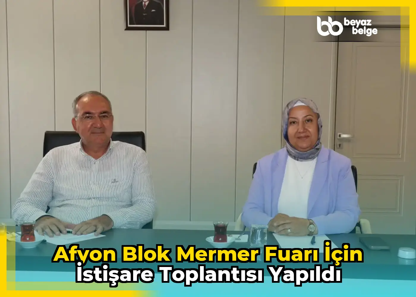 Afyon Blok Mermer Fuarı için istişare toplantısı yapıldı