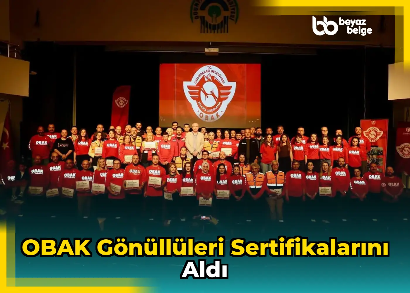 OBAK gönüllüleri sertifikalarını aldı