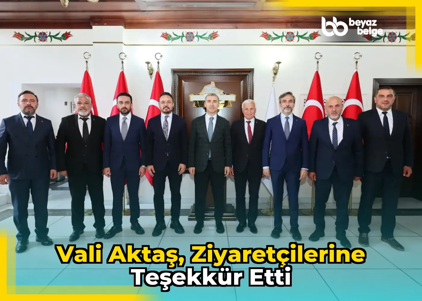 Vali Aktaş, ziyaretçilerine teşekkür etti