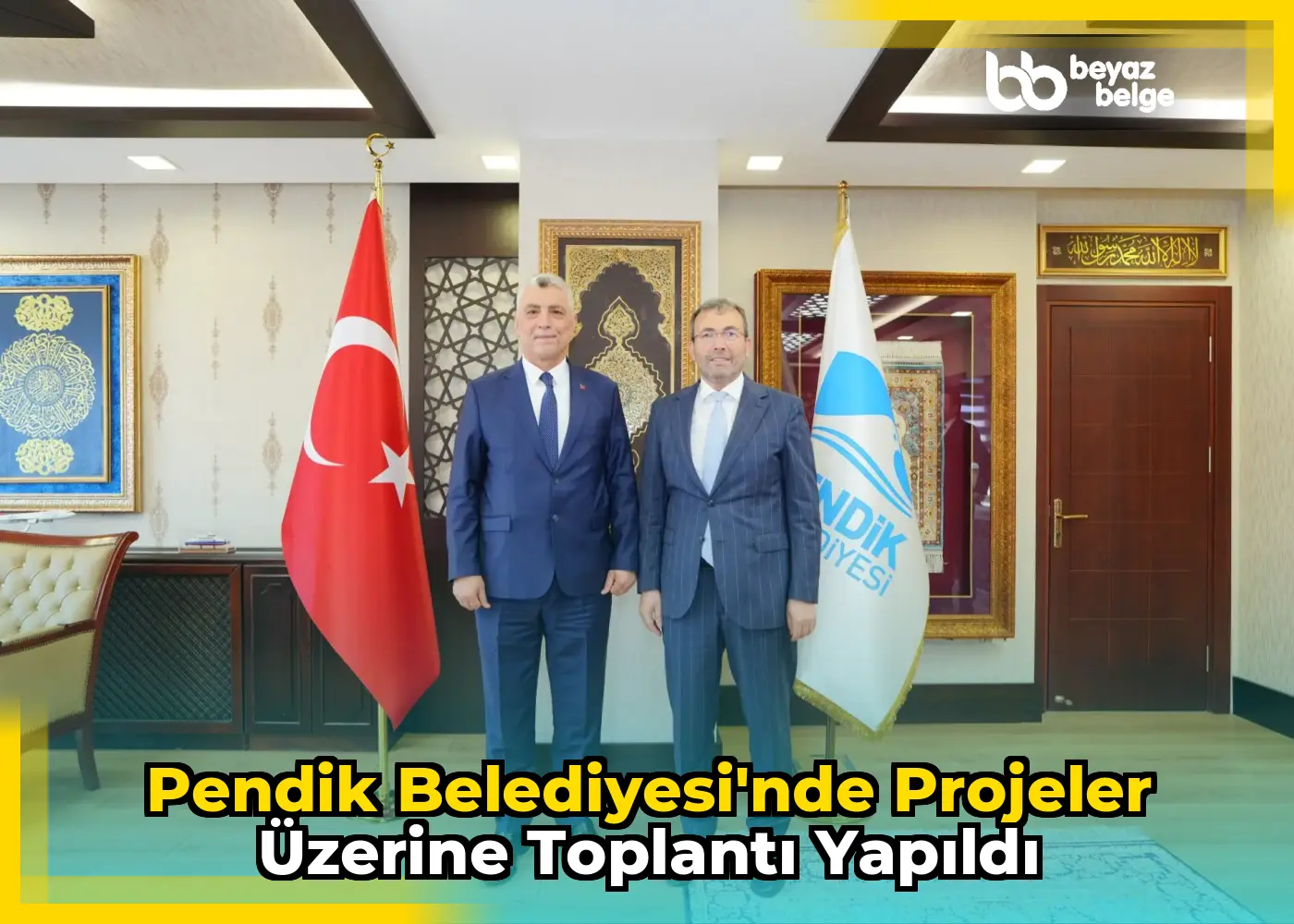 Pendik Belediyesi'nde Projeler Üzerine Toplantı Yapıldı