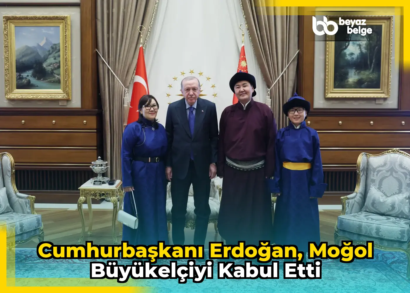 Cumhurbaşkanı Erdoğan, Moğol Büyükelçiyi kabul etti
