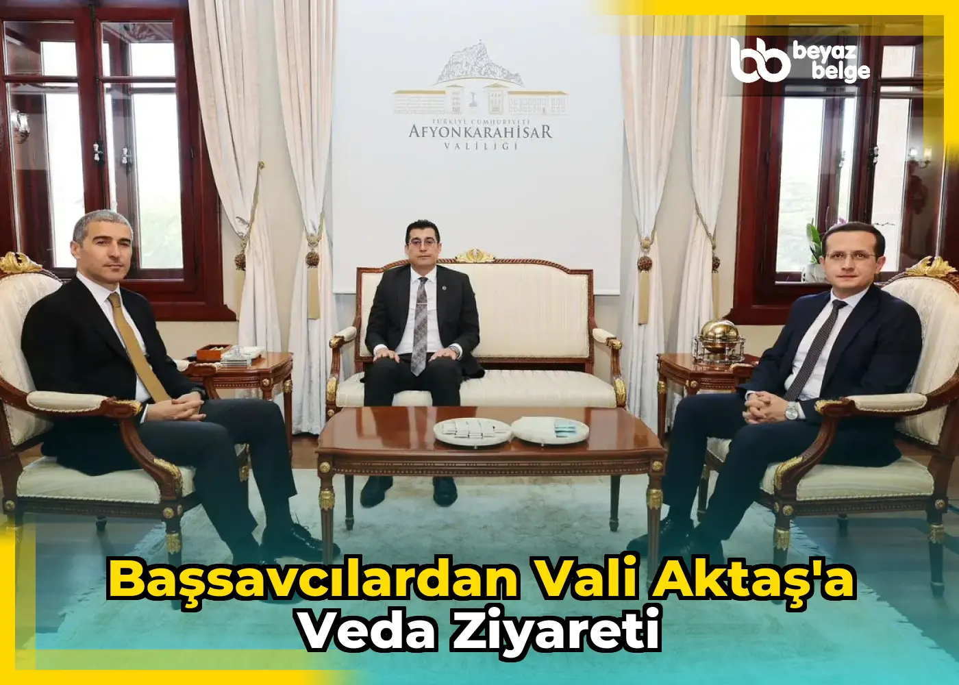 Başsavcılardan Vali Aktaş'a Veda Ziyareti