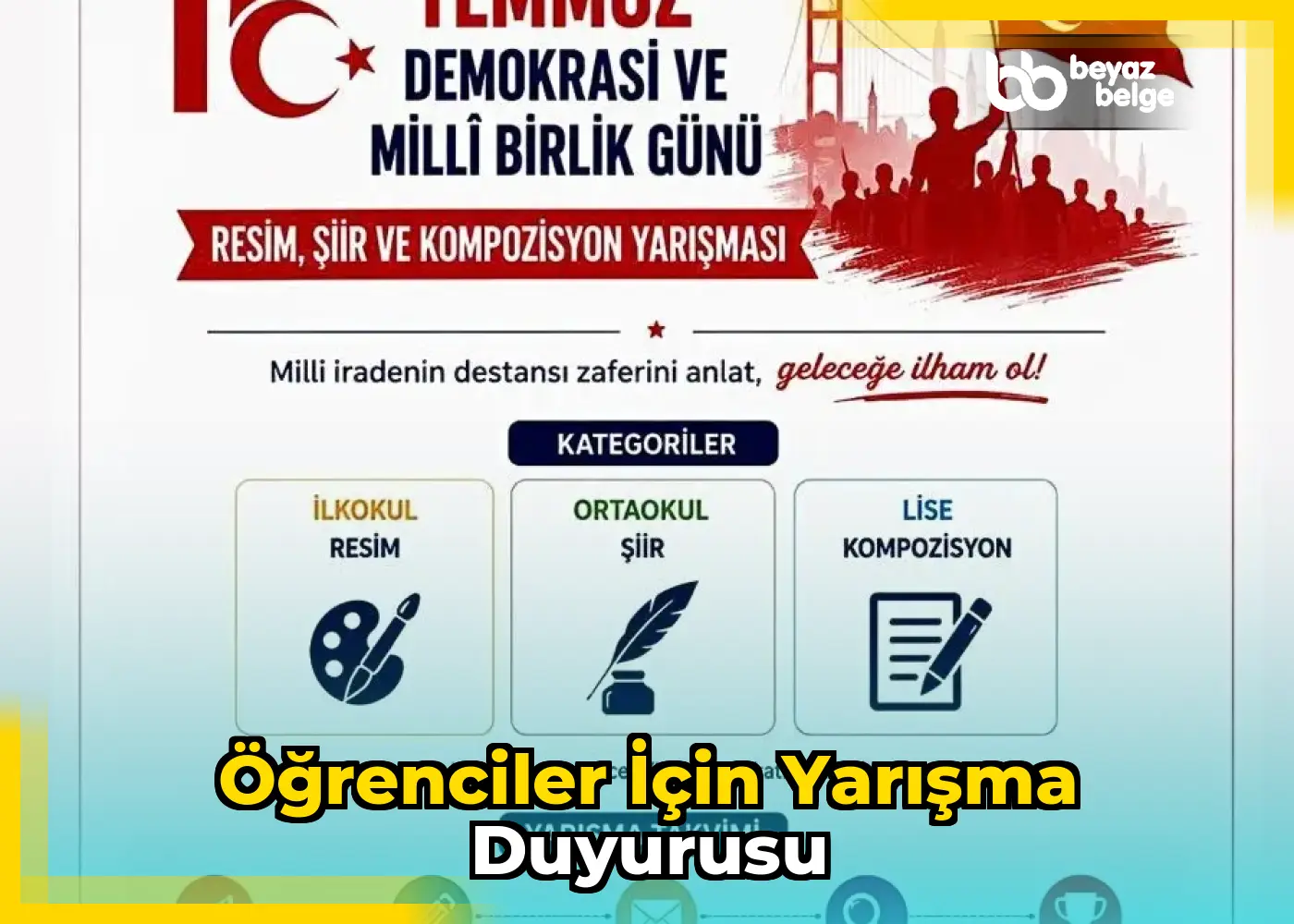 Öğrenciler için Yarışma Duyurusu