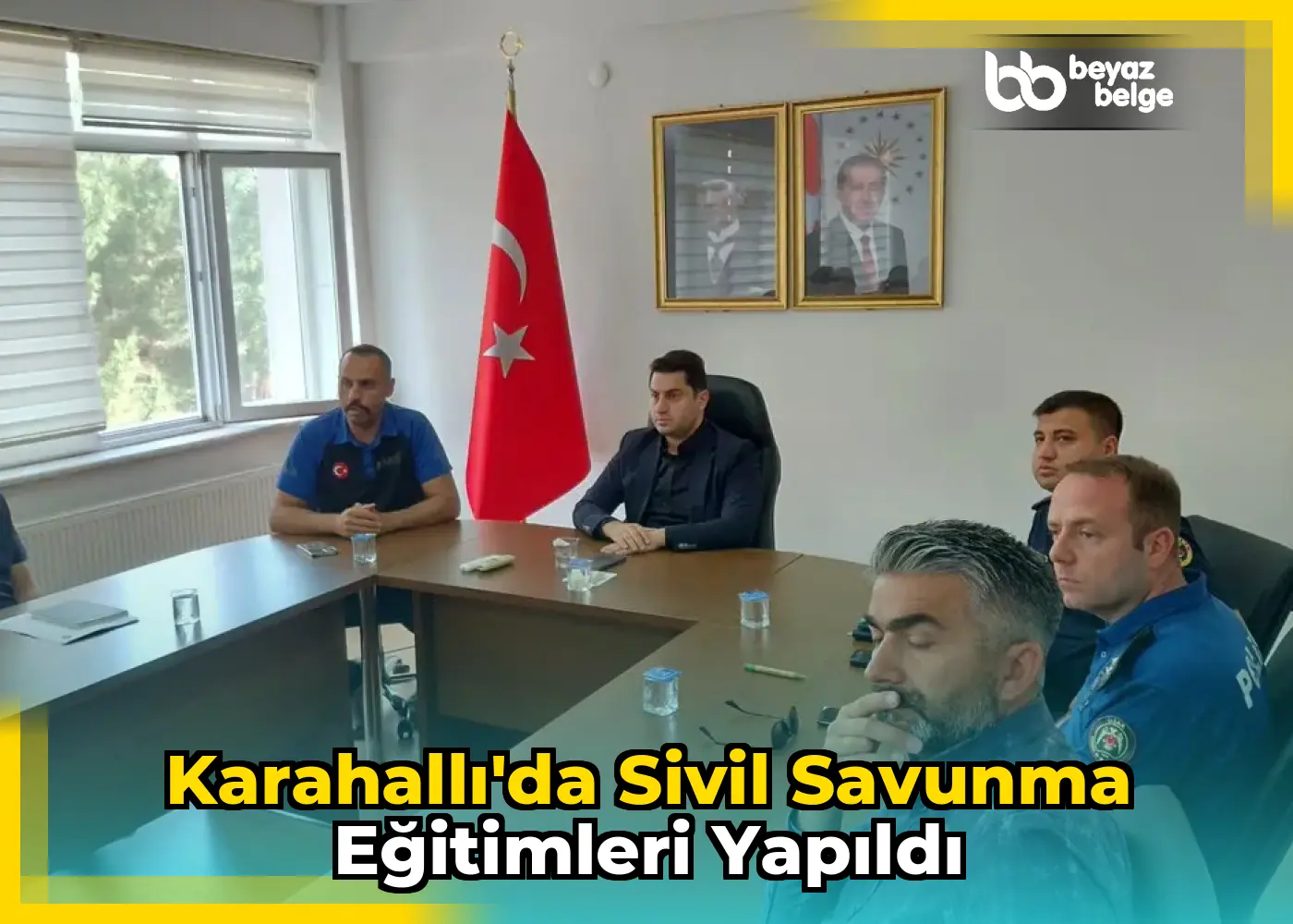 Karahallı'da Sivil Savunma Eğitimleri Yapıldı