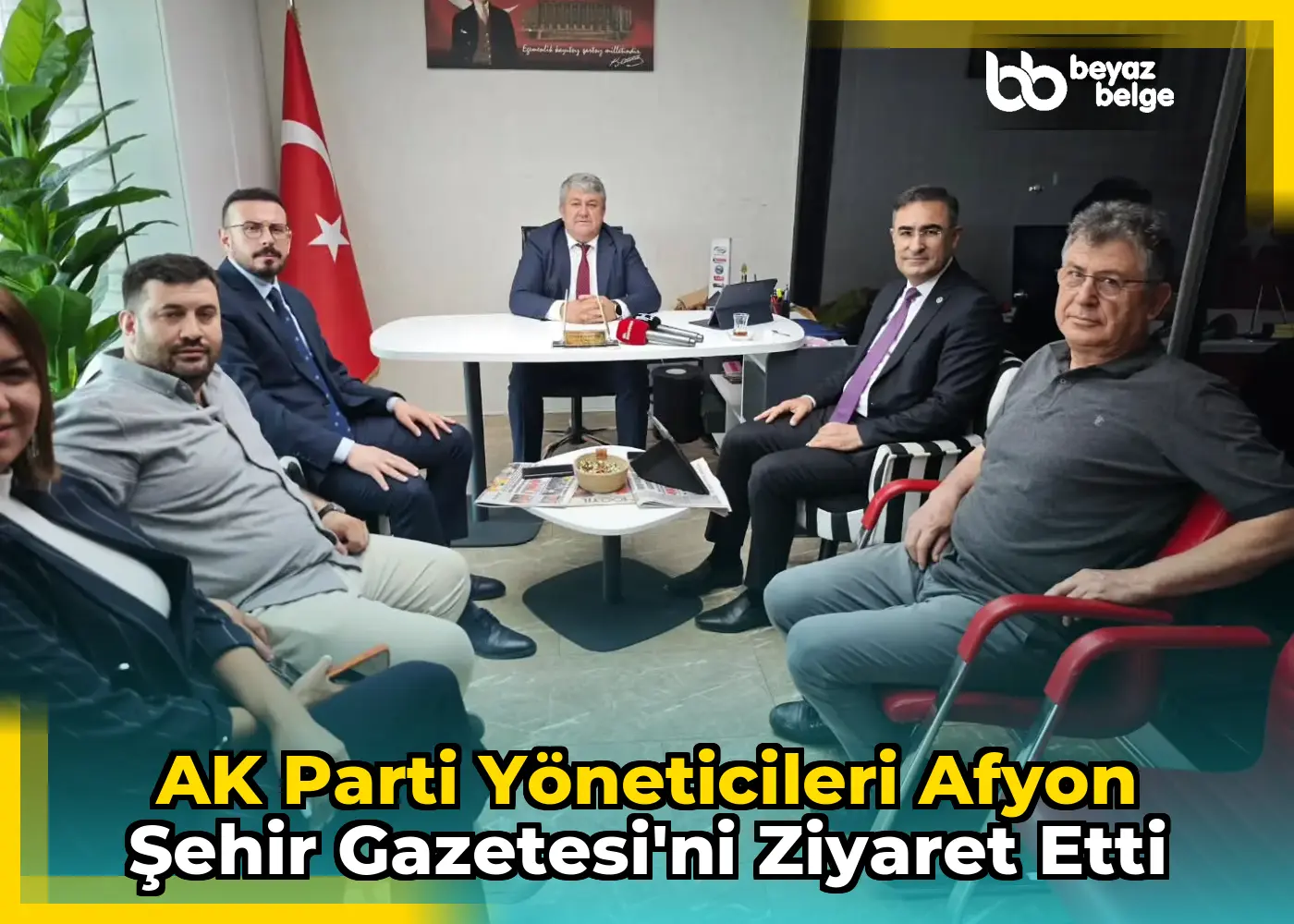 AK Parti yöneticileri Afyon Şehir Gazetesi'ni ziyaret etti