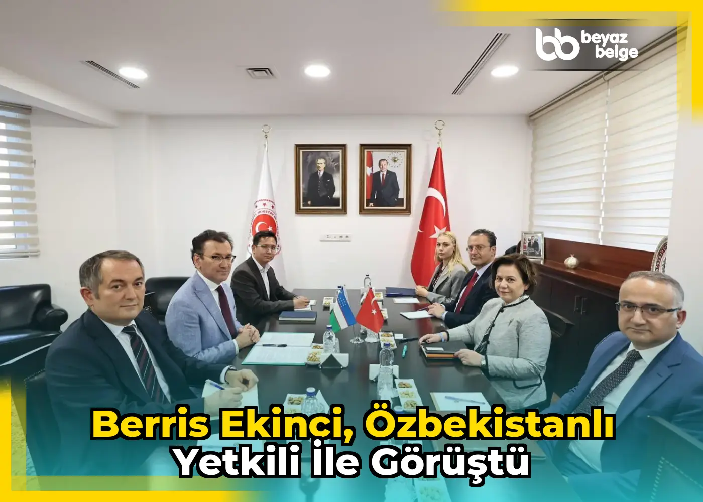 Berris Ekinci, Özbekistanlı yetkili ile görüştü