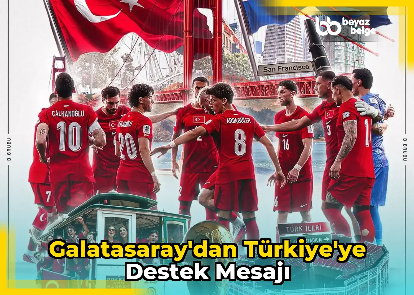 Galatasaray'dan Türkiye'ye Destek Mesajı