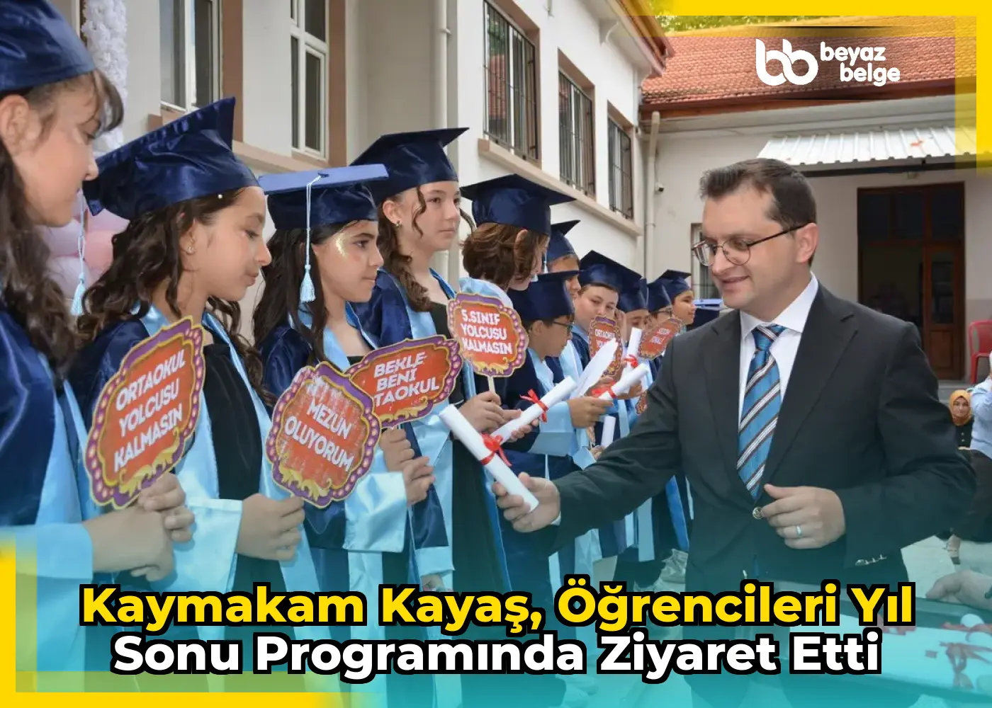 Kaymakam Kayaş, Öğrencileri Yıl Sonu Programında Ziyaret Etti