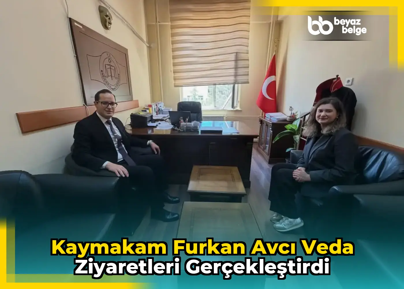 Kaymakam Furkan Avcı Veda Ziyaretleri Gerçekleştirdi