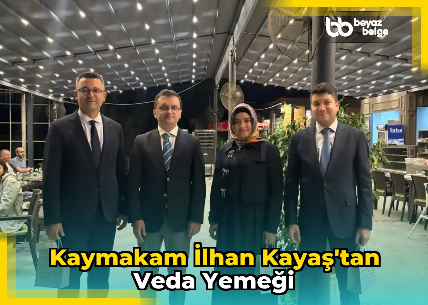 Kaymakam İlhan Kayaş'tan veda yemeği