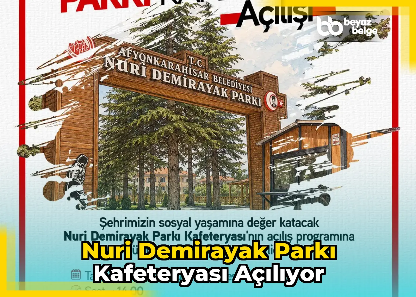 Nuri Demirayak Parkı Kafeteryası açılıyor