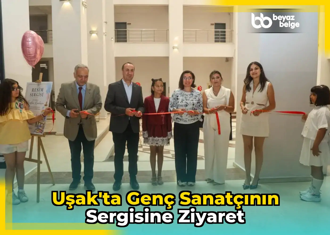 Uşak'ta Genç Sanatçının Sergisine Ziyaret