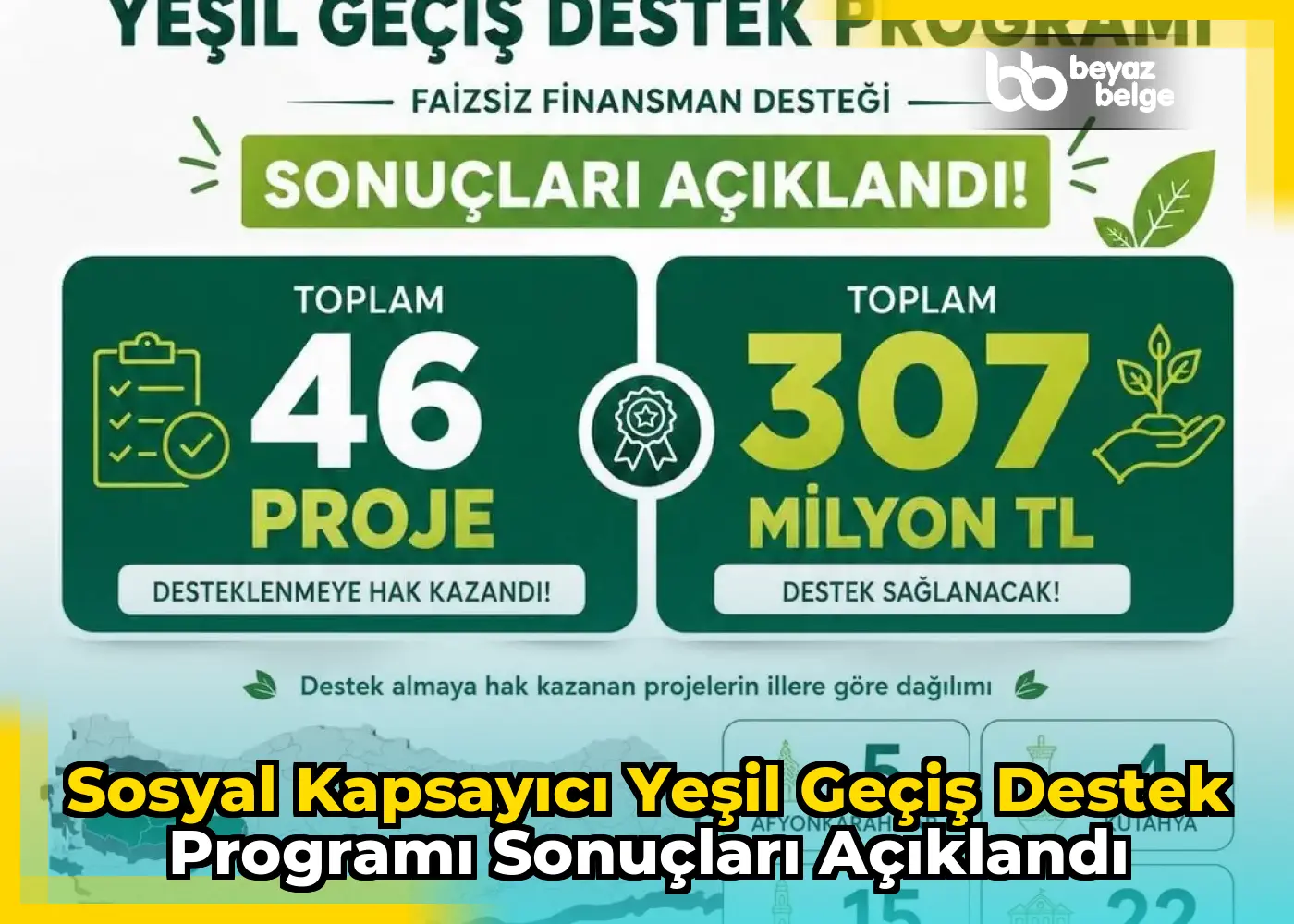 Sosyal Kapsayıcı Yeşil Geçiş Destek Programı Sonuçları Açıklandı