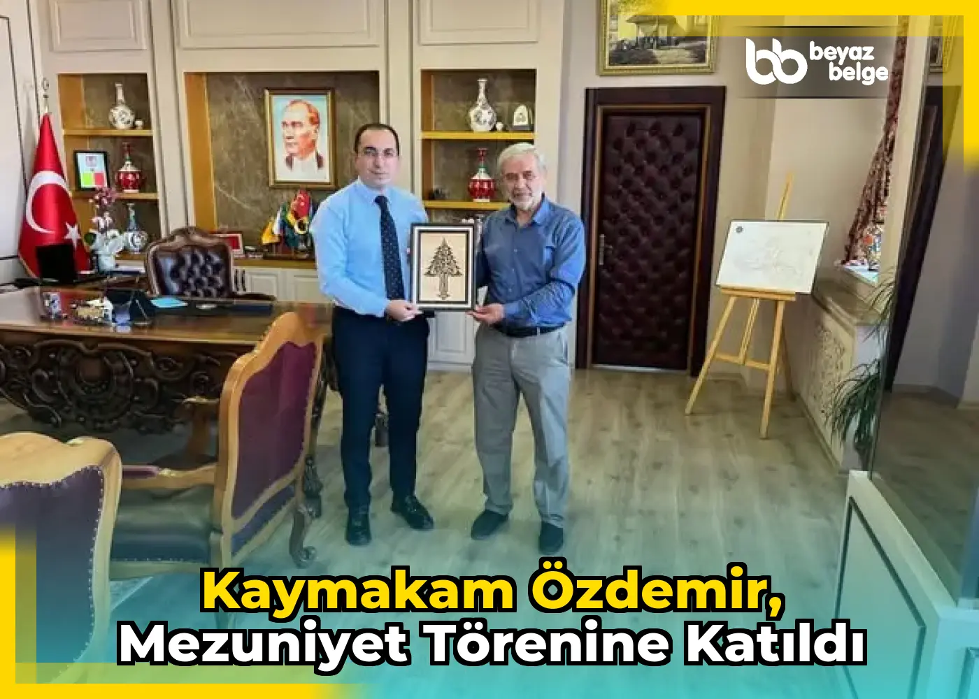 Kaymakam Özdemir, mezuniyet törenine katıldı