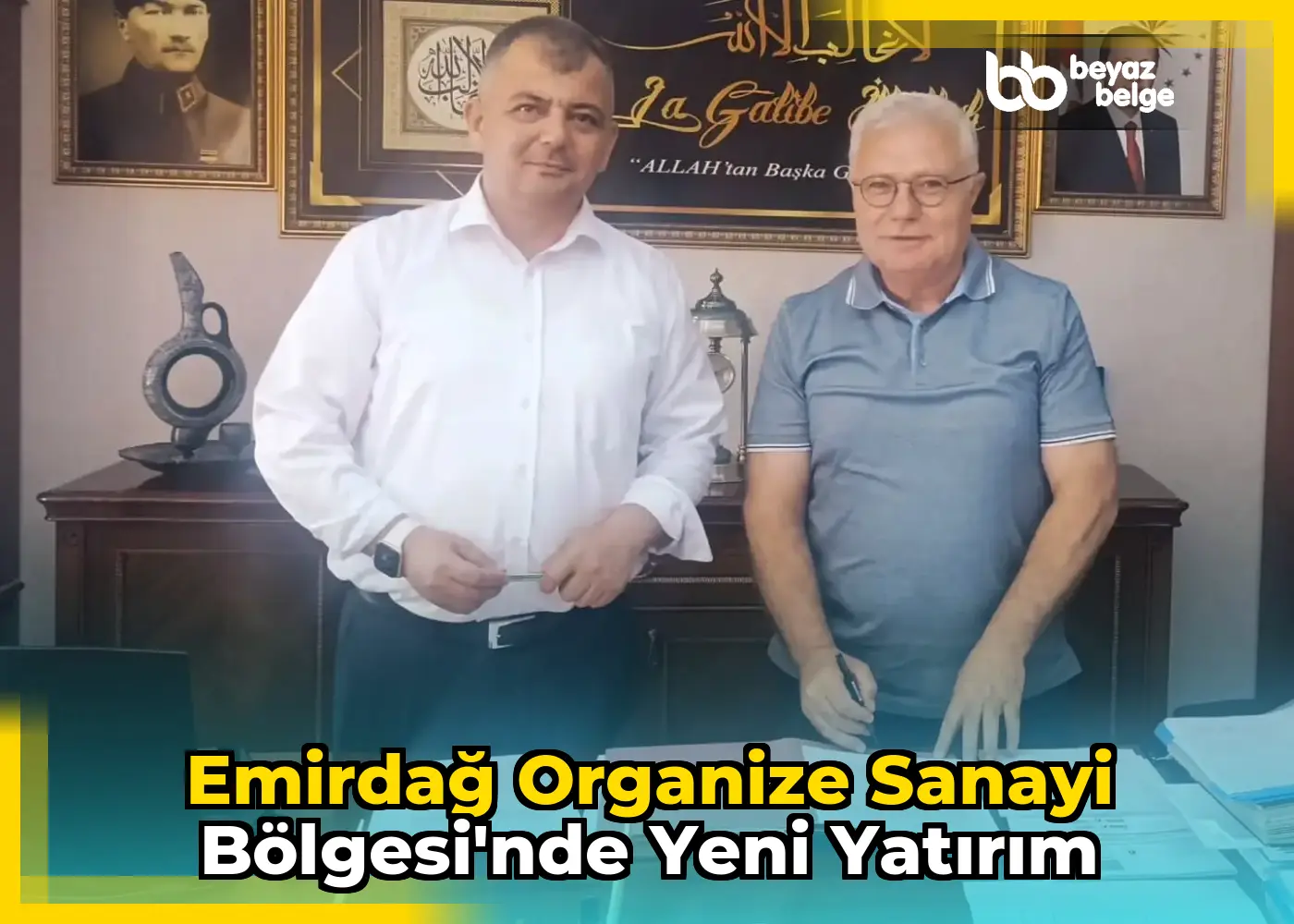 Emirdağ Organize Sanayi Bölgesi'nde yeni yatırım