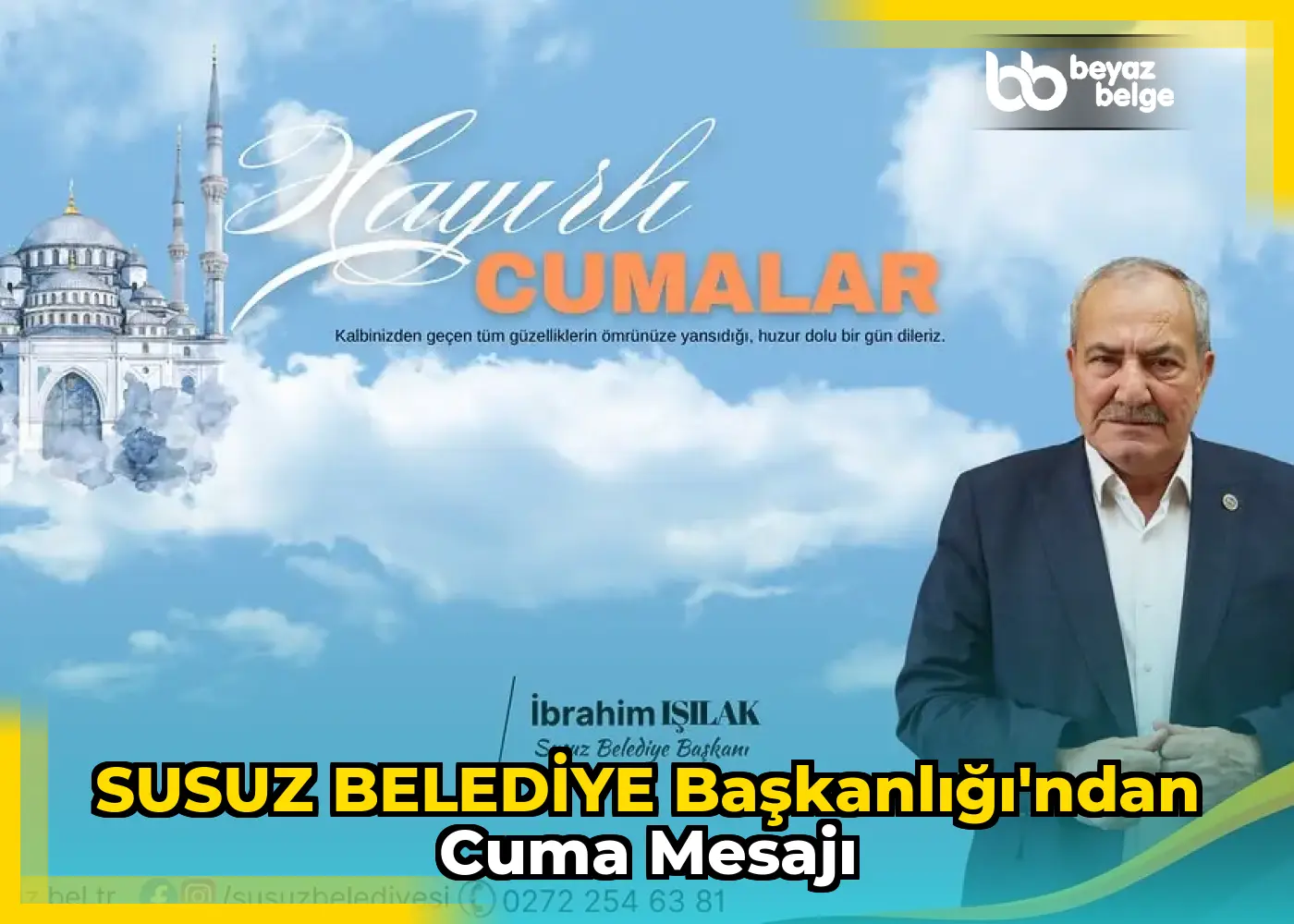SUSUZ BELEDİYE BAŞKANLIĞI'ndan Cuma Mesajı