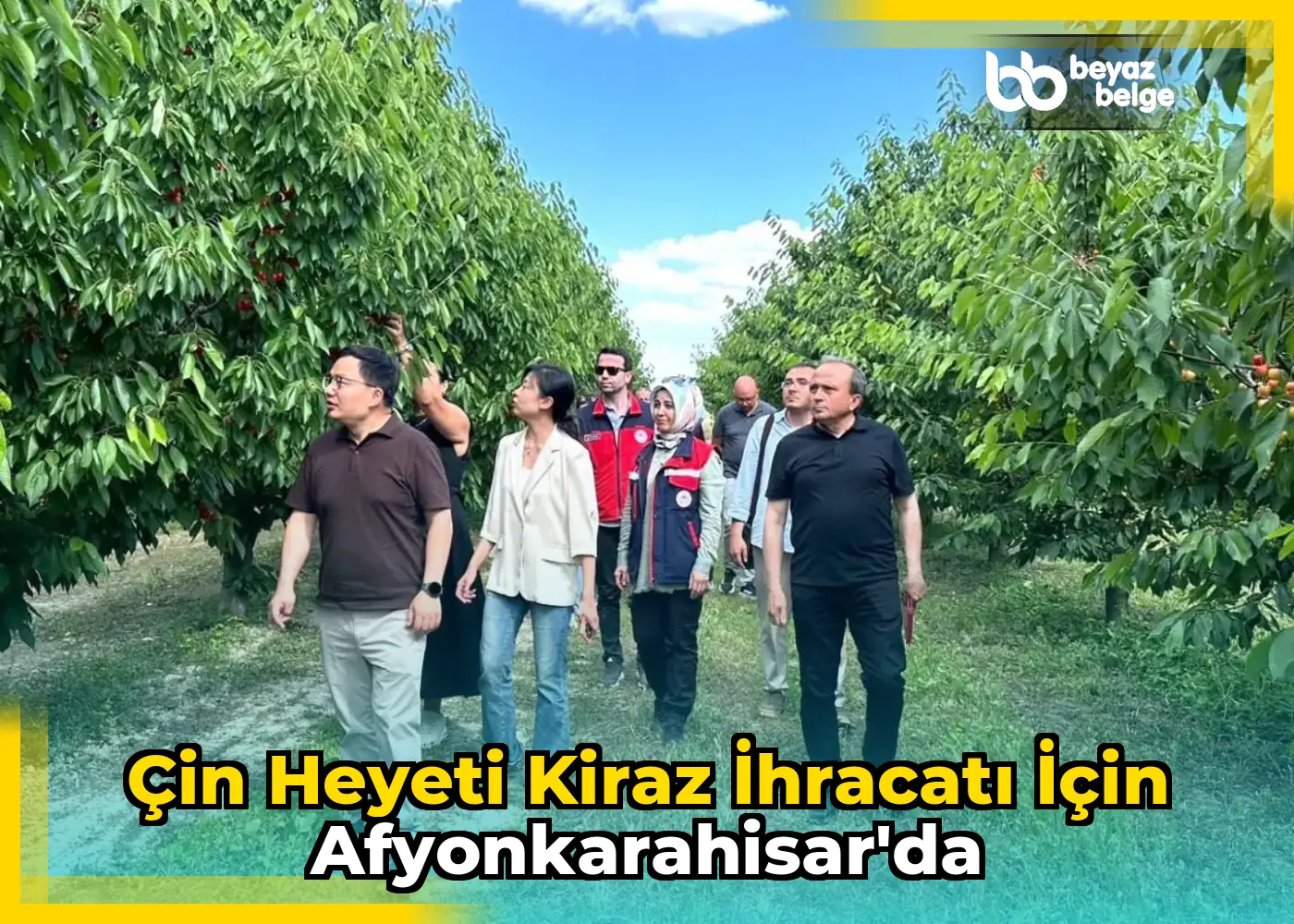 Çin Heyeti Kiraz İhracatı İçin Afyonkarahisar'da