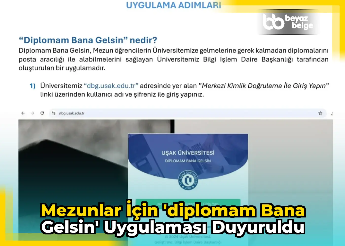 Mezunlar için 'Diplomam bana gelsin' uygulaması duyuruldu