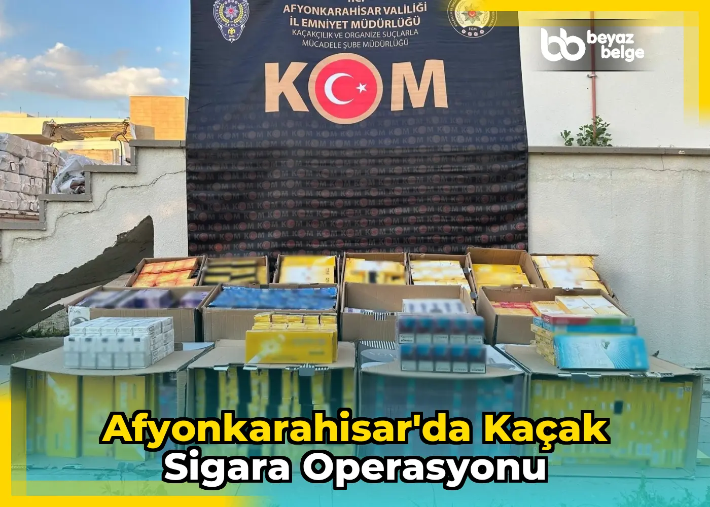 Afyonkarahisar'da Kaçak Sigara Operasyonu