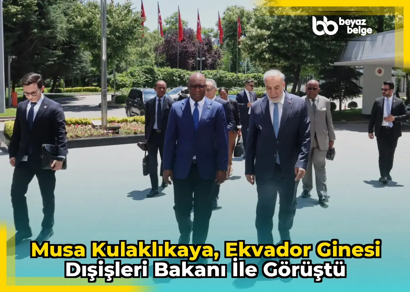 Musa Kulaklıkaya, Ekvador Ginesi Dışişleri Bakanı ile görüştü