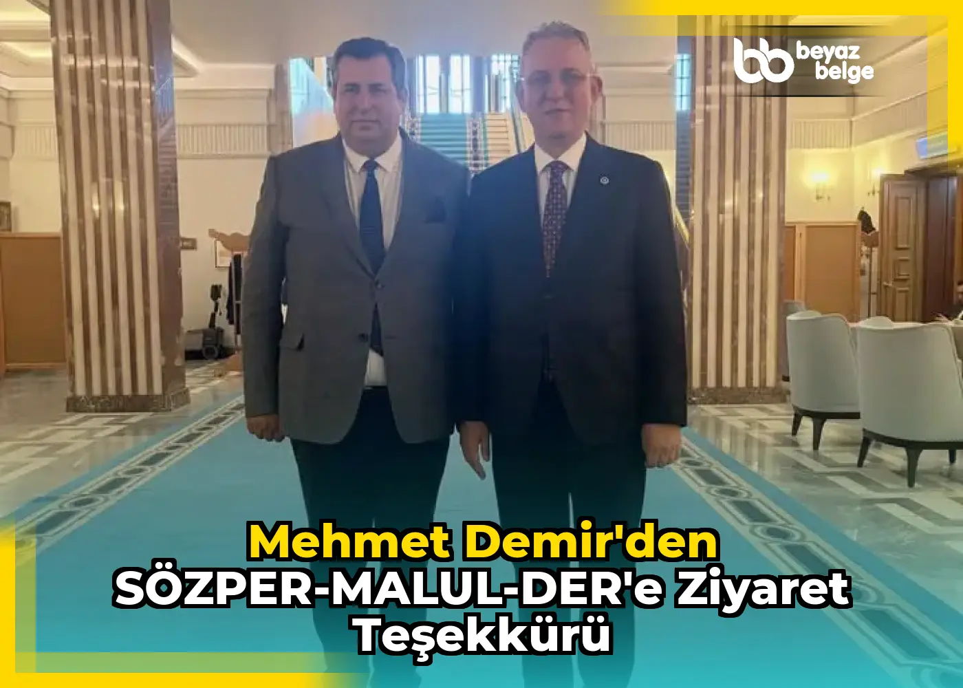 Mehmet Demir'den SÖZPER-MALUL-DER'e Ziyaret Teşekkürü