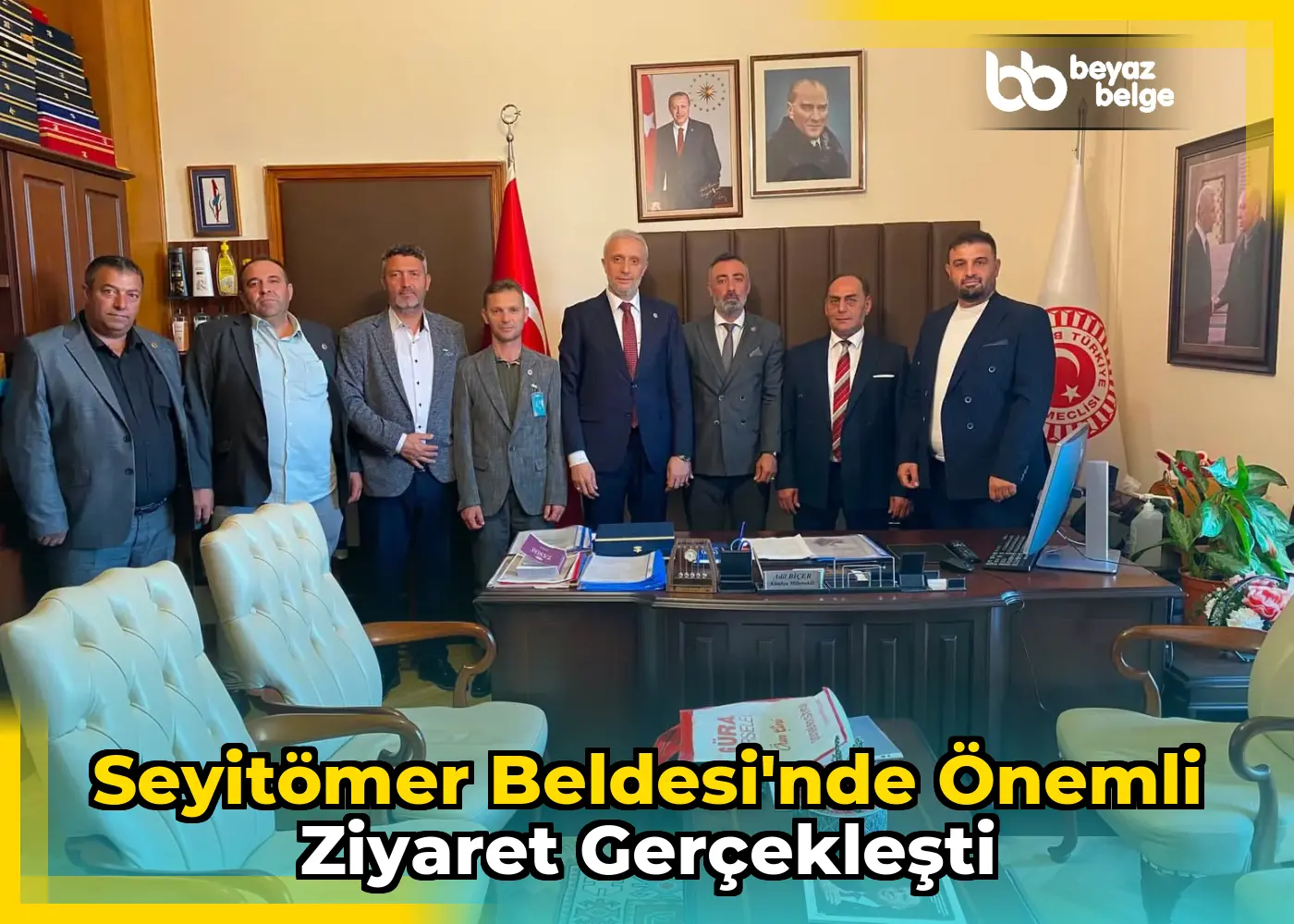 Seyitömer Beldesi'nde önemli ziyaret gerçekleşti