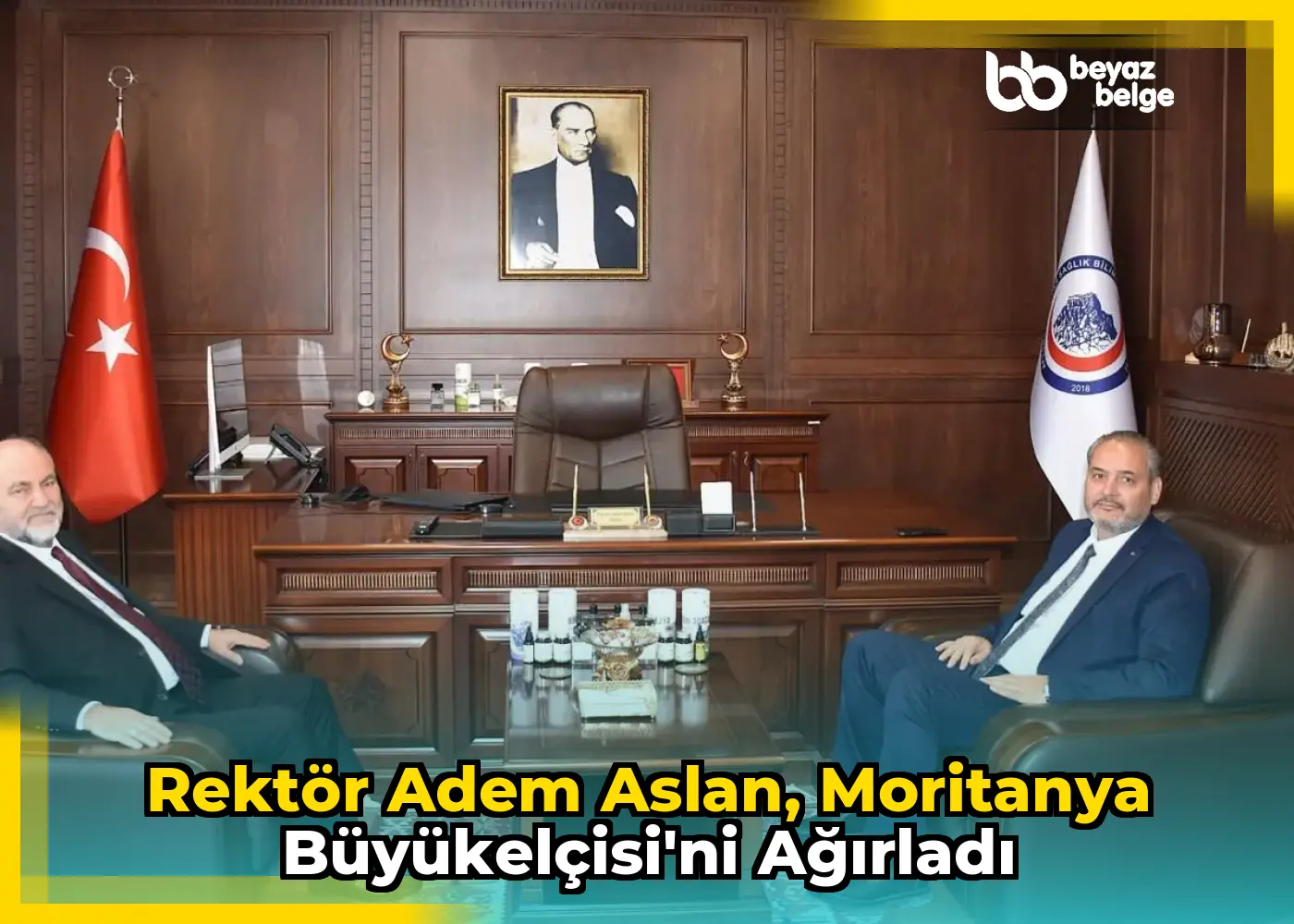 Rektör Adem Aslan, Moritanya Büyükelçisi'ni ağırladı