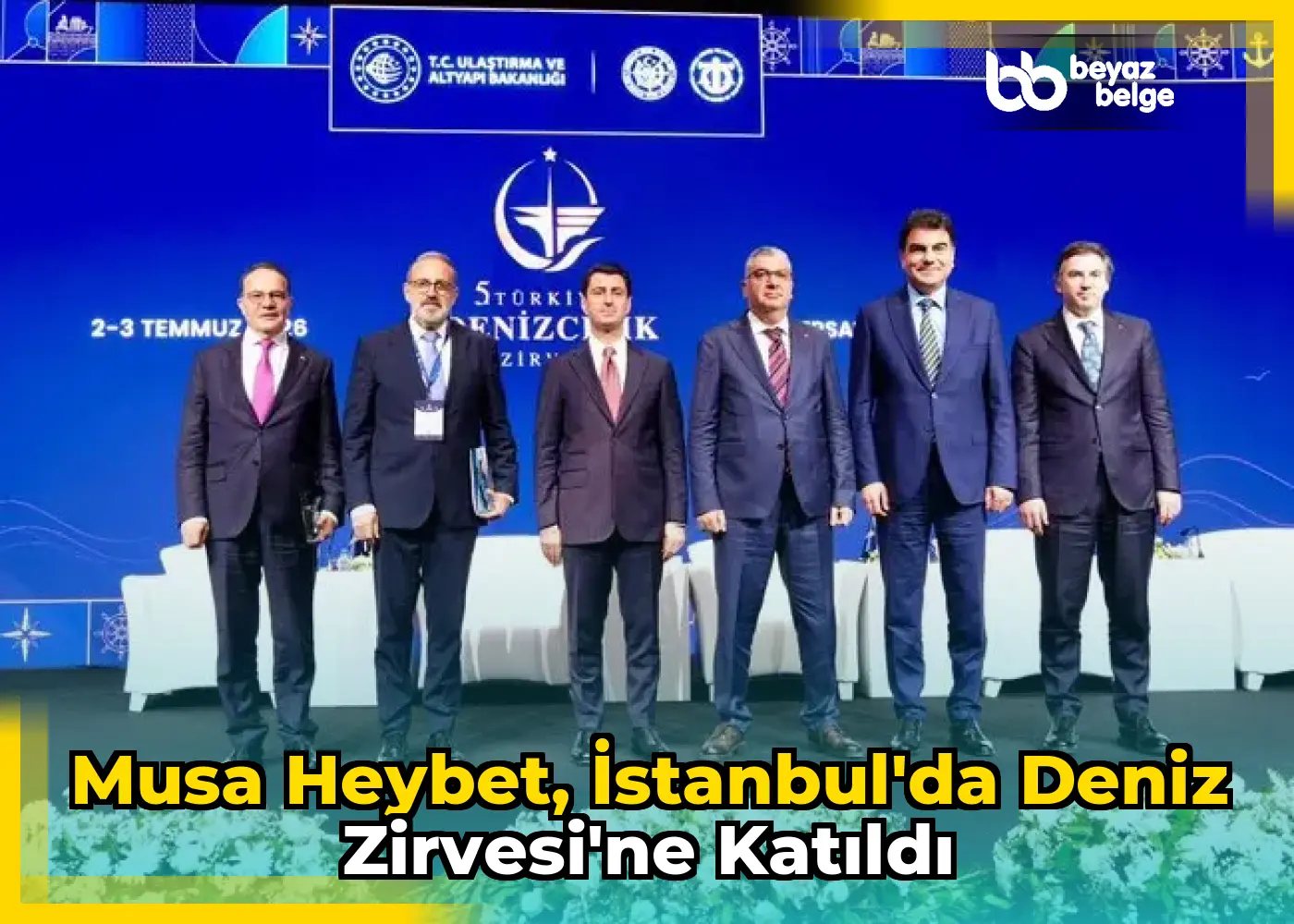 Musa Heybet, İstanbul'da Deniz Zirvesi'ne katıldı