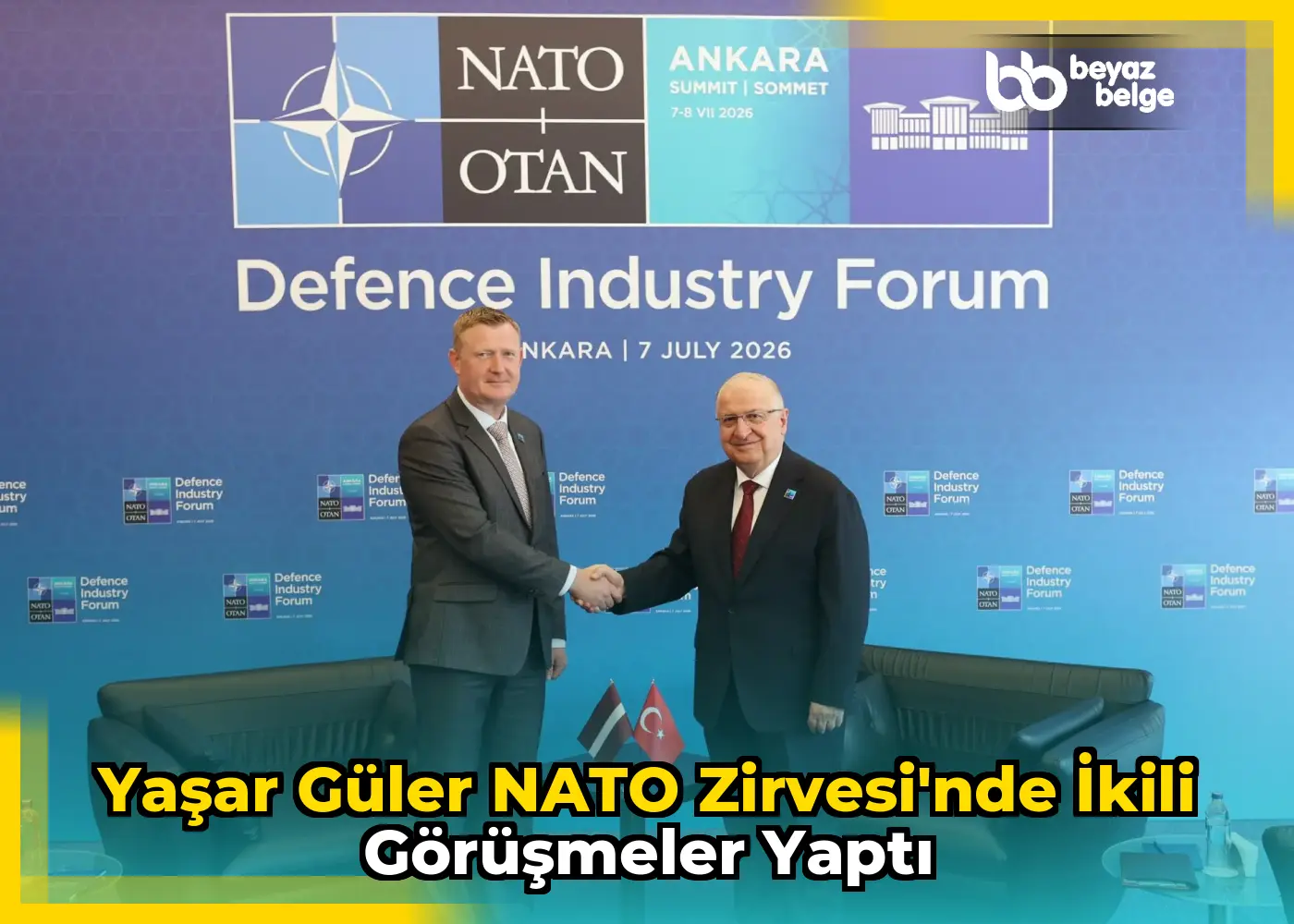 Yaşar Güler NATO Zirvesi'nde ikili görüşmeler yaptı