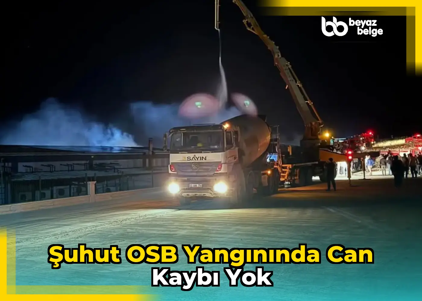 Şuhut OSB Yangınında Can Kaybı Yok