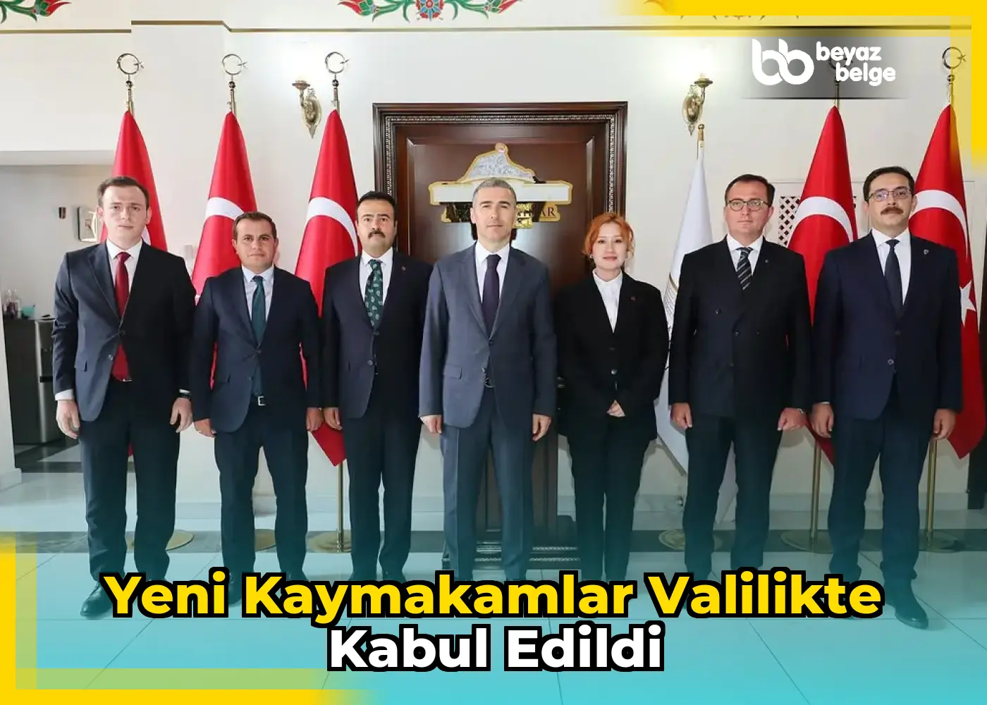 Yeni kaymakamlar valilikte kabul edildi