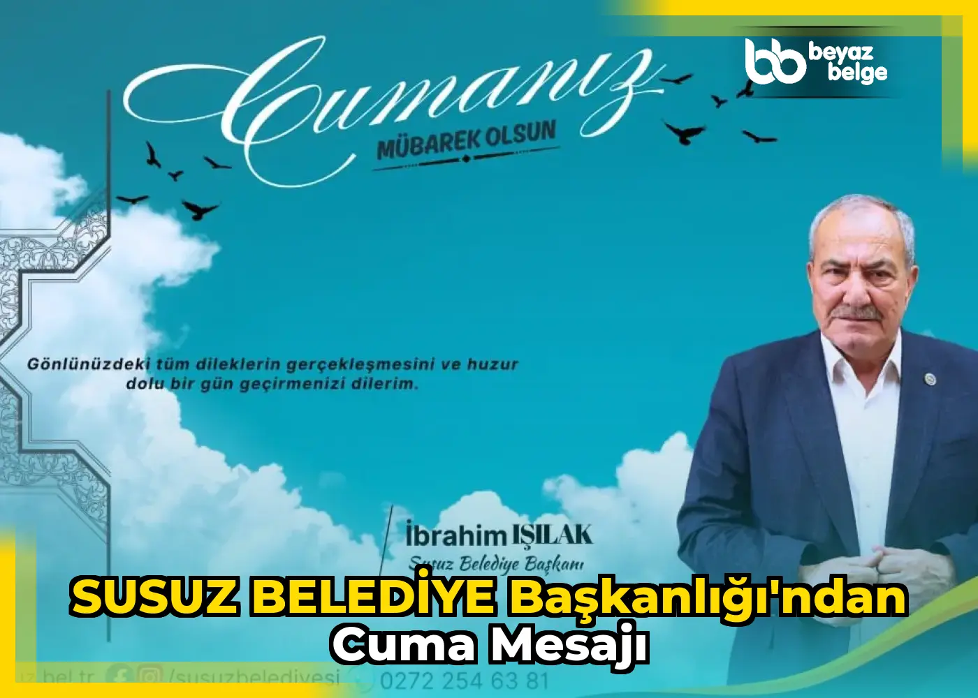 SUSUZ BELEDİYE BAŞKANLIĞI'ndan Cuma Mesajı