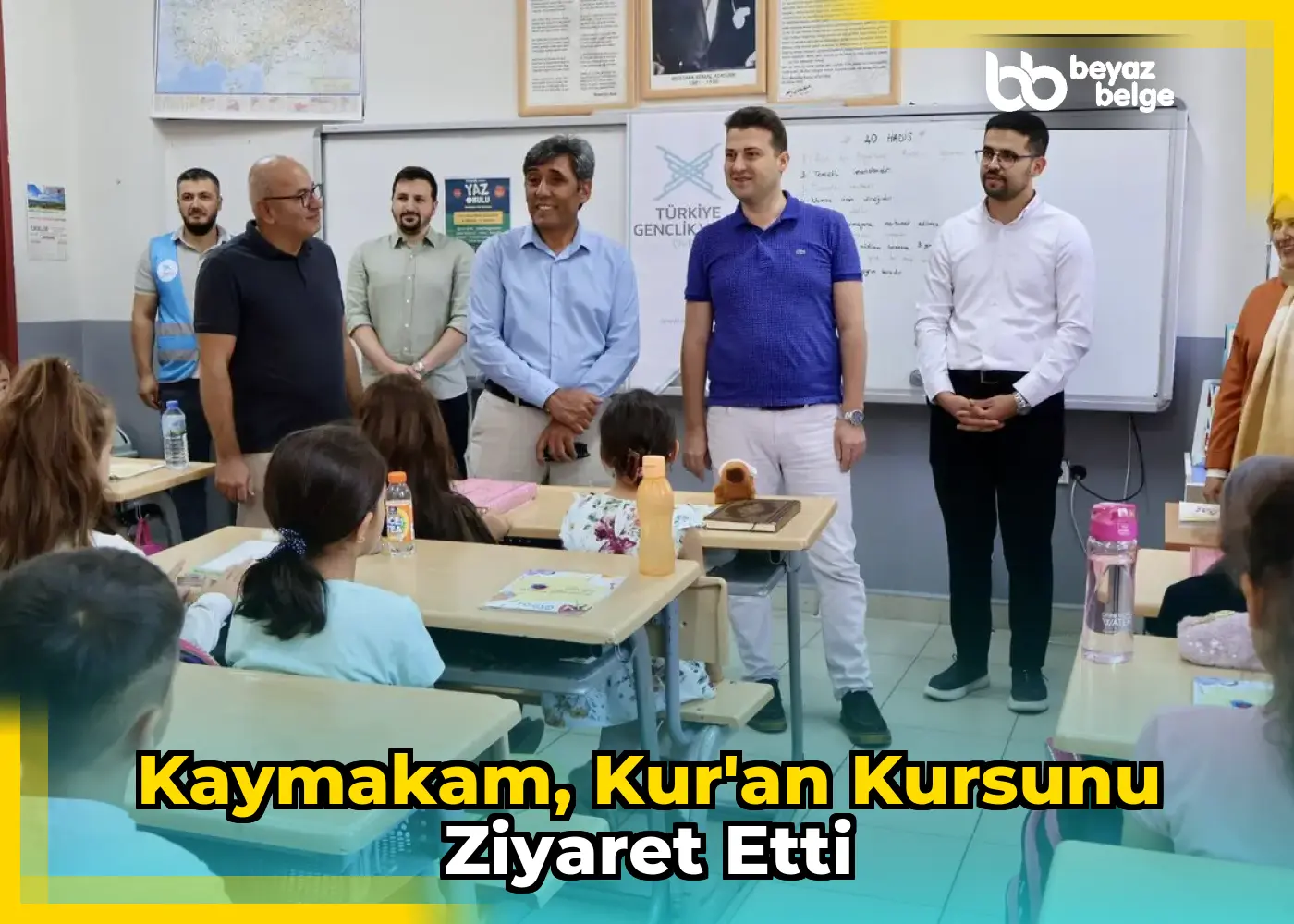 Kaymakam, Kur'an Kursunu Ziyaret Etti